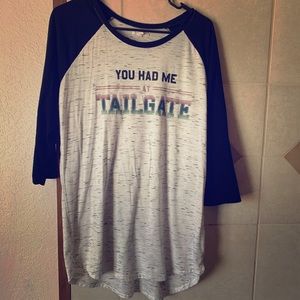 Woman’s tunic- you had me at tailgate